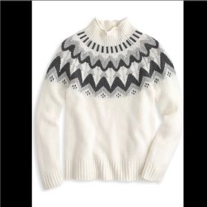 J Crew Cashmere Fair Isle Sweater